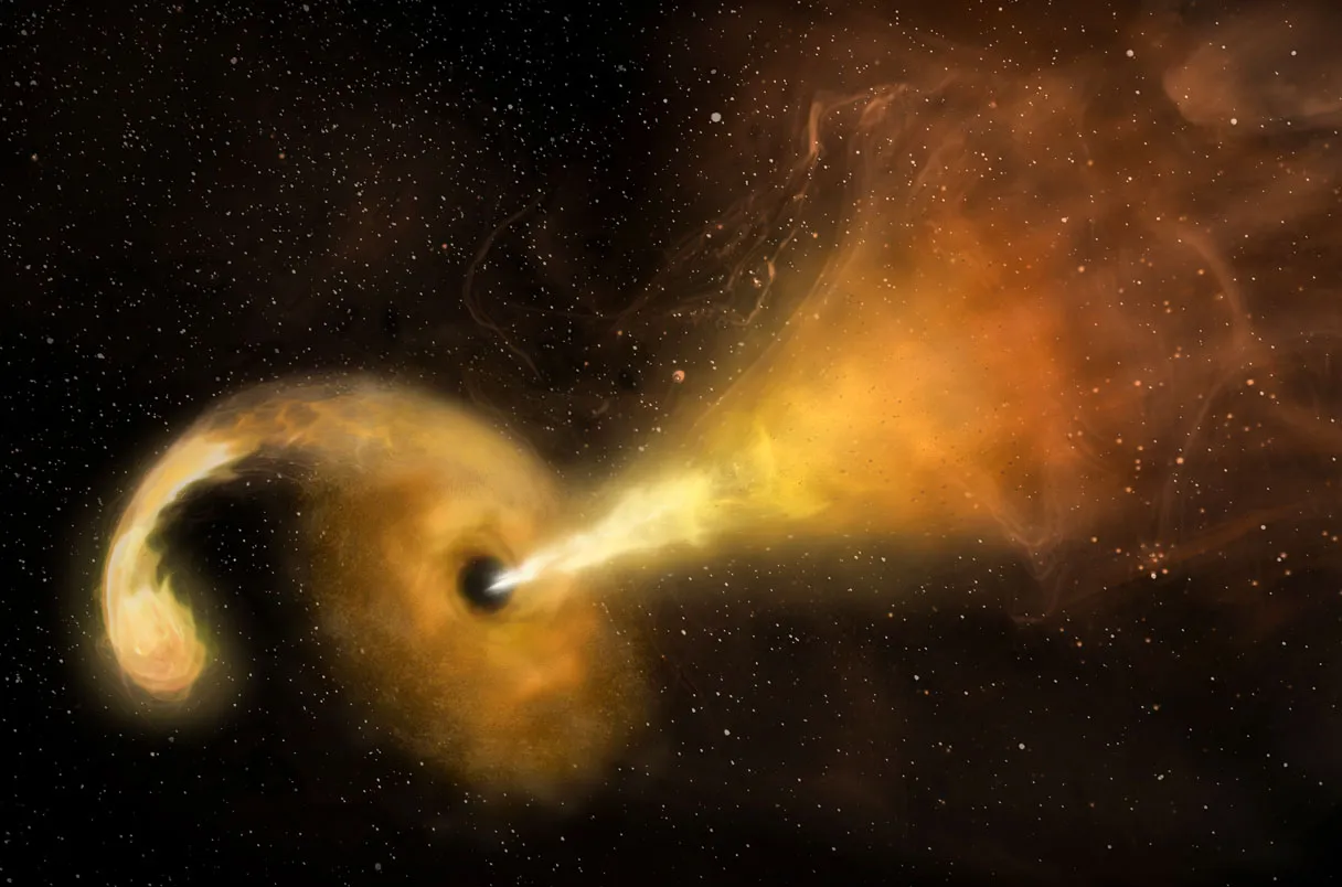 Clear sighting of ‘wandering’ black hole reveals escapee from galaxy merger