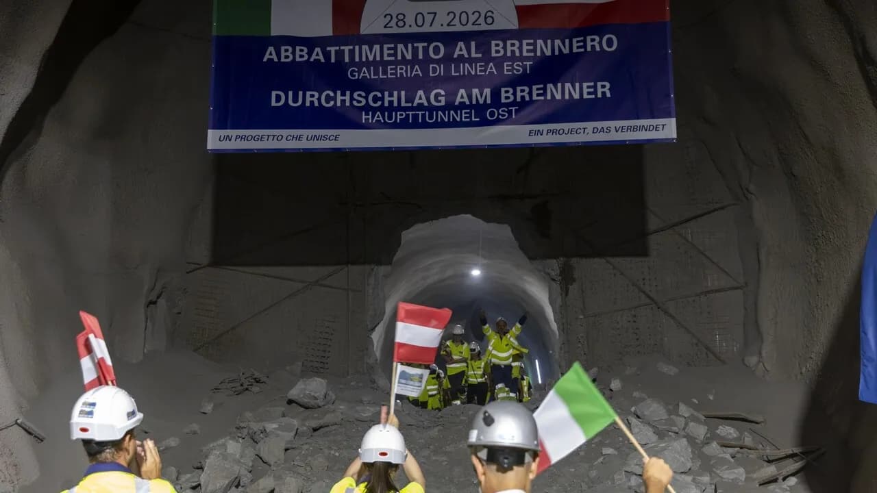 Il tunnel del Brennero: congiunti gli scavi austriaco e italiano